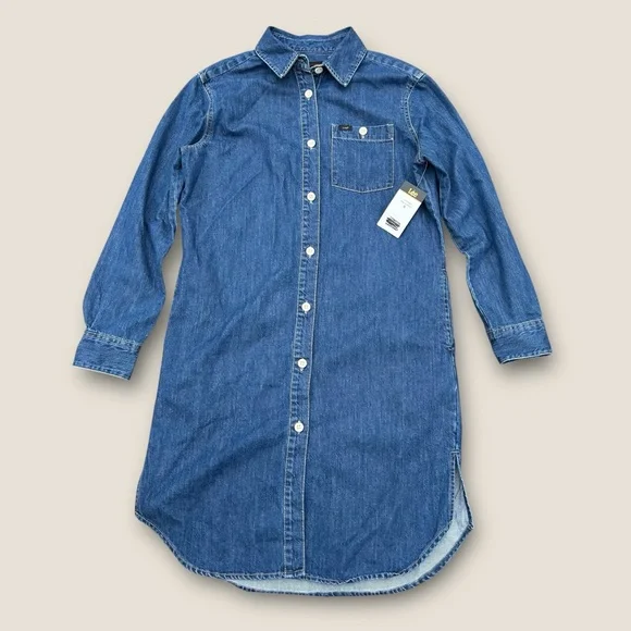 LEE Take‎ a Tumble Denim Shirt Dress NWT | Size S (Oversized Fit) - Picture 2 of 11